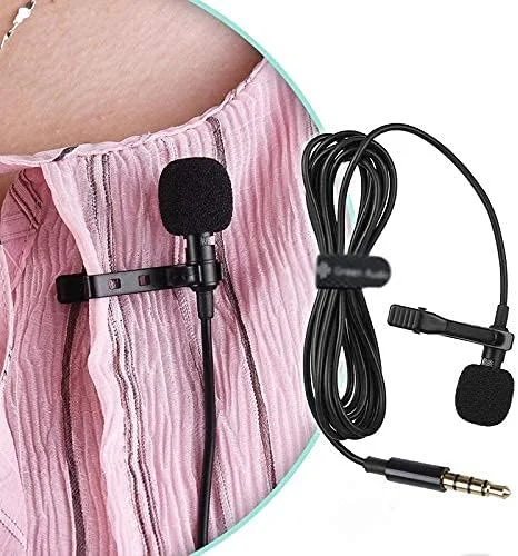 یک عدد میکروفون یقه ای گیره دار برای تلفن همراه اندروید، لپ تاپ و تبلت