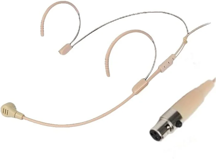 میکروفون دوگانه آویز گوشی، میکروفون قلاب گوشی مخفی، سازگار با سیستم بی سیم AKG، فرستنده بدنه، ایده آل برای سخنرانی ها، اجرای زنده، تئاتر، پادکست ها