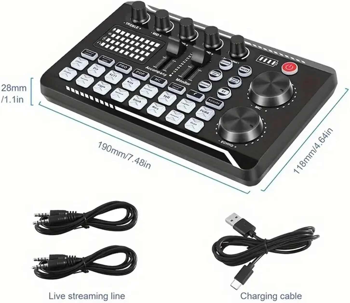 مجموعه میکروفون پادکست BM 800 کندانسور با کیت کارت صدای زنده F998، تجهیزات تغییر صدا و عملکردهای میکسر برای پخش زنده استودیویی موسیقی در رایانه شخصی و تلفن هوشمند