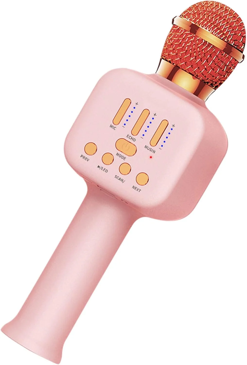 میکروفون آواز، میکروفون بی سیم دستی با نور پس زمینه نئون، قابل حمل و سازگار با دستگاه های مختلف، ابزارهای پخش چند حالته برای مهمانی ها، عروسی ها، جشن ها و فارغ التحصیلی
