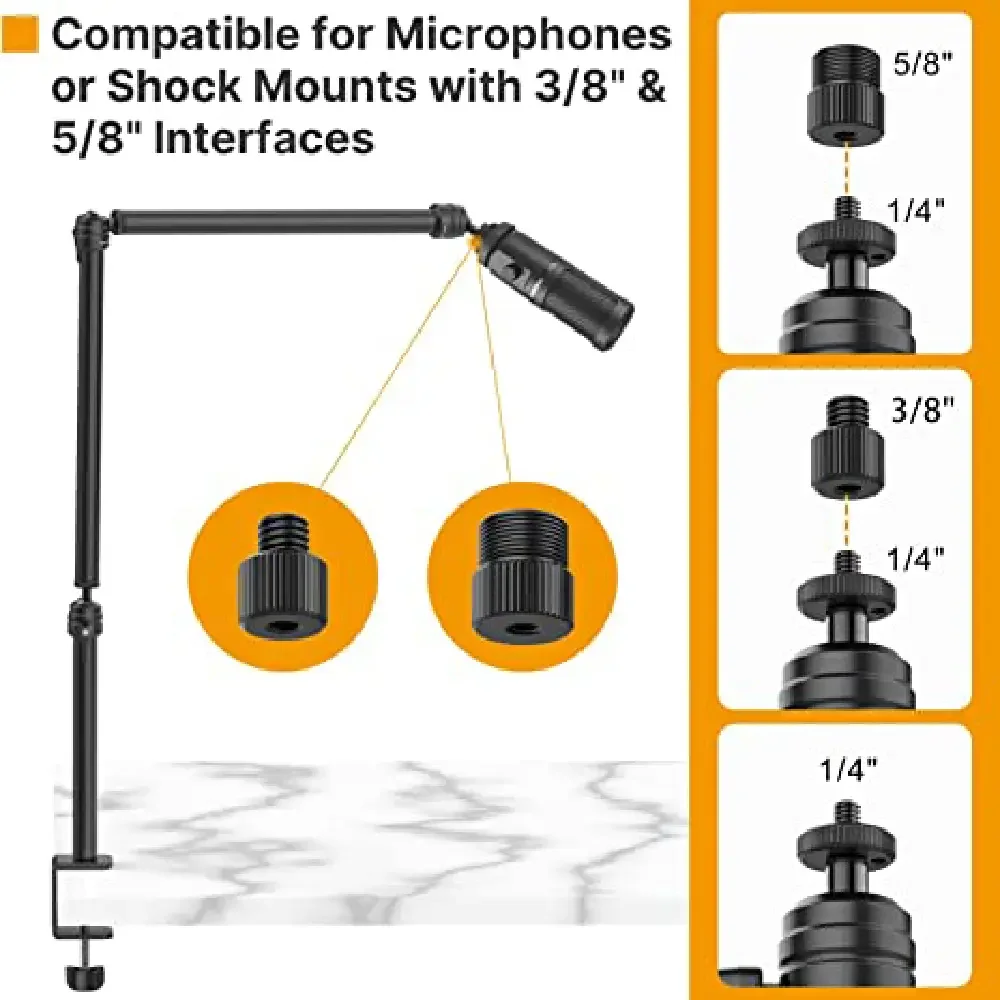 پایه نگهدارنده دوربین و نور رومیزی VIJIM LS08 با قابلیت افزایش ارتفاع