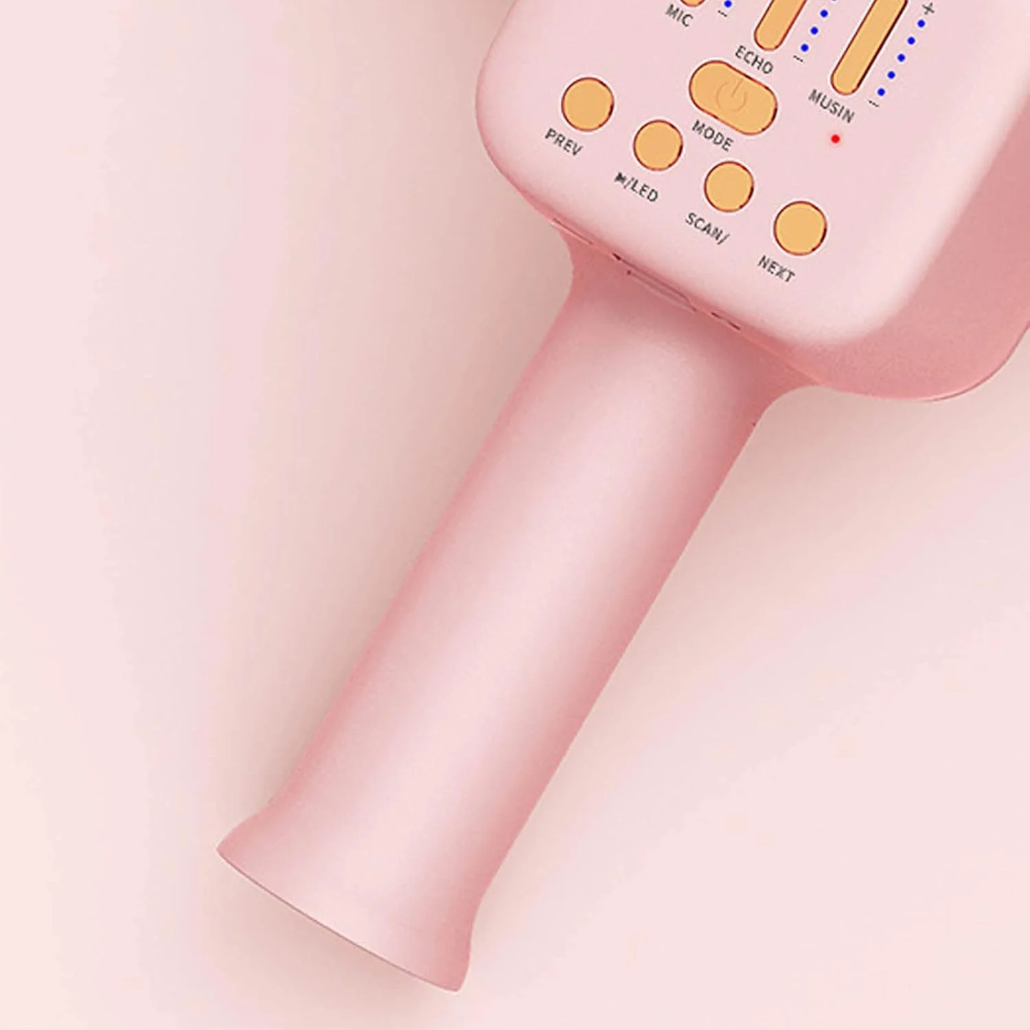 میکروفون آواز، میکروفون بی سیم دستی با نور پس زمینه نئون، قابل حمل و سازگار با دستگاه های مختلف، ابزارهای پخش چند حالته برای مهمانی ها، عروسی ها، جشن ها و فارغ التحصیلی