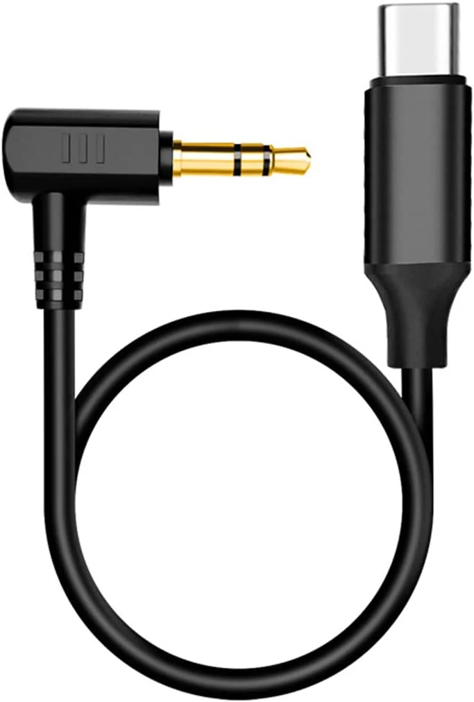 آداپتور میکروفون USB C با کابل تبدیل TRS نر 3.5 میلی‌متری به Type C VideoMic، سازگار با گوشی‌های اندرویدی سامسونگ RODE VideoMicro