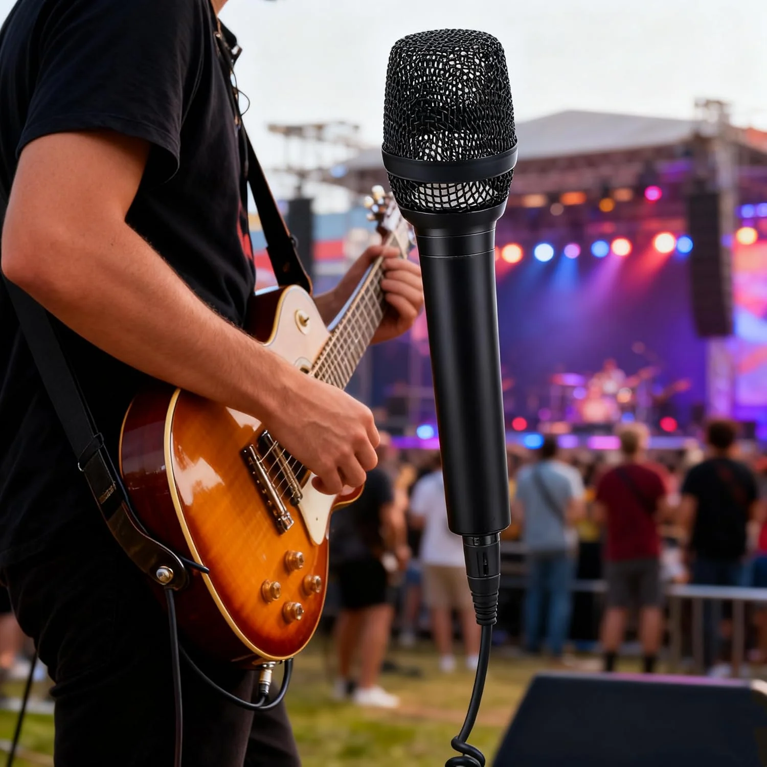 مجموعه ۴ عددی توری محافظ میکروفون با سر توپی مناسب برای میکروفون های بی سیم Baier BBS و میکروفون های سیمی (مشکی)