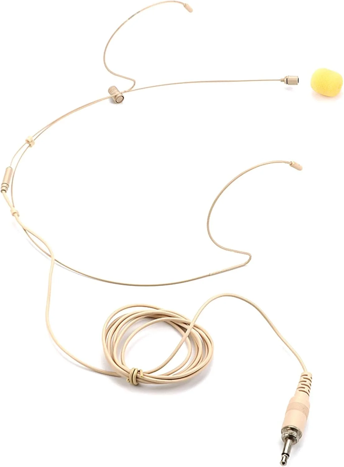 میکروفون هدست، میکروفون کندانسور آویز گوشی دو گوش با پلاگین قفل پیچی 3.5 میلی متری، استفاده آسان