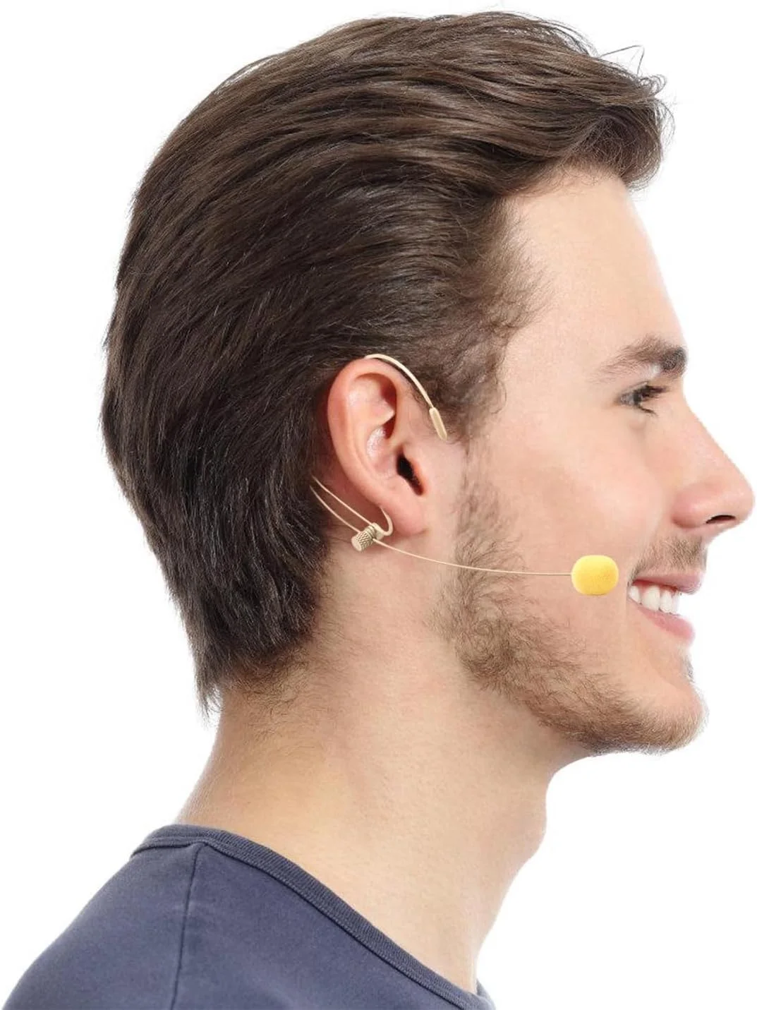 میکروفون هدست، میکروفون کندانسور آویز گوشی دو گوش با پلاگین قفل پیچی 3.5 میلی متری، استفاده آسان