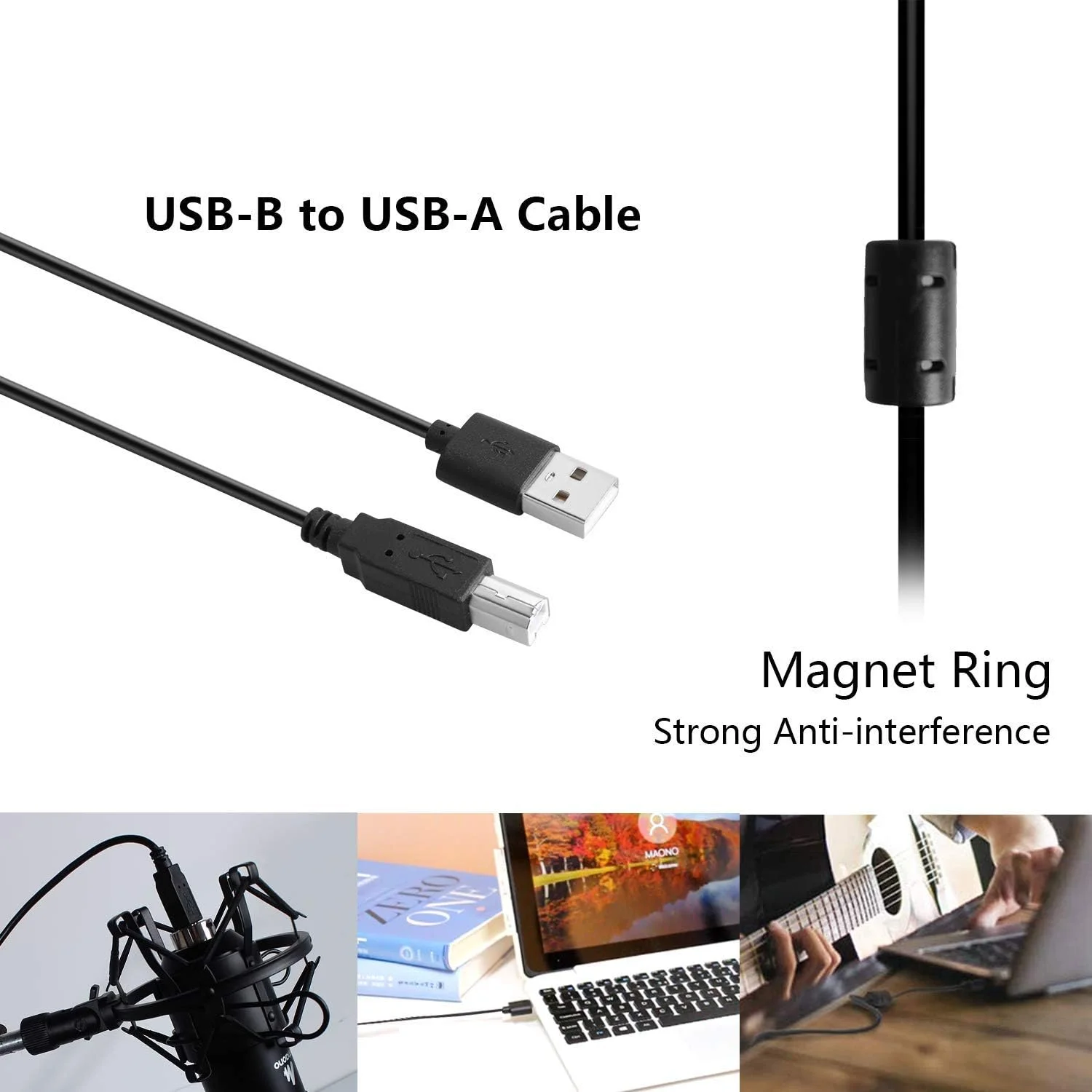 میکروفون USB مائونو مدل AU-A04 Plus با نرخ نمونه برداری 192KHZ/24BIT، میکروفون کاندنسر کاردیوئید USB با قابلیت اتصال آسان و چیپست صدای حرفه ای برای کارائوکه، یوتیوب، ضبط بازی و کامپیوتر