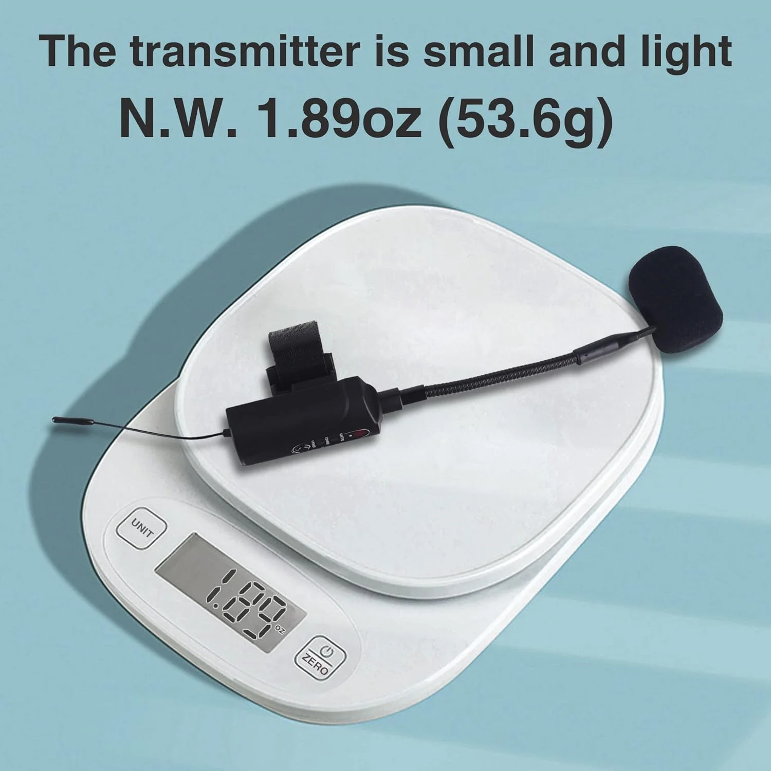 میکروفون بی سیم یقه غازی UHF مدل FT-5 برای کلارینت، سیستم گیرنده و فرستنده پیکاپ ساز