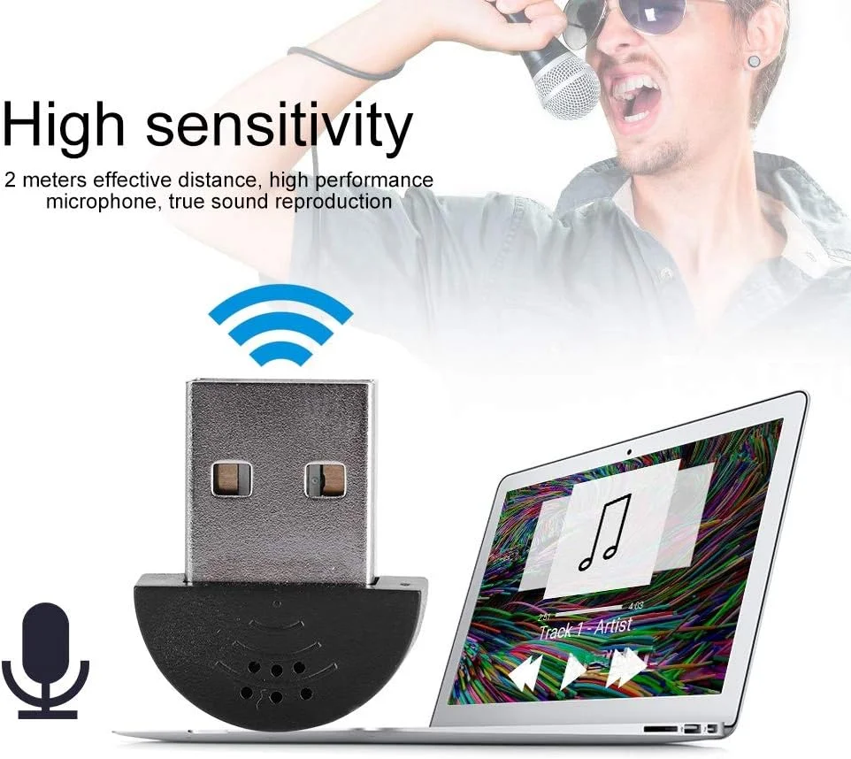 میکروفون USB قابل حمل برای کامپیوتر، آداپتور میکروفون ضبط استودیویی کوچک با کاهش نویز، دریافت صدای 360 درجه همه جهته، اتصال و پخش، کلاس های آنلاین، پادکست (مشکی) میکروفون USB قابل حمل برای کامپیوتر، آداپتور میکروفون ضبط استودیویی کوچک با کاهش نویز، دریافت صدای 360 درجه همه جهته، اتصال و پخش، کلاس های آنلاین، پادکست (مشکی)