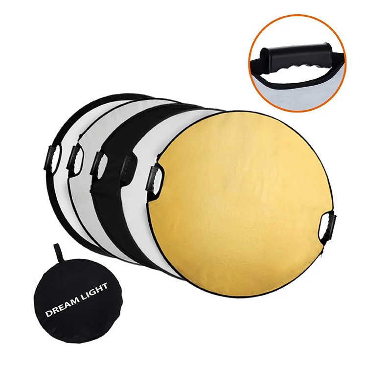 رفلکتور پنج کاره دسته دار دریم لایت 110cm