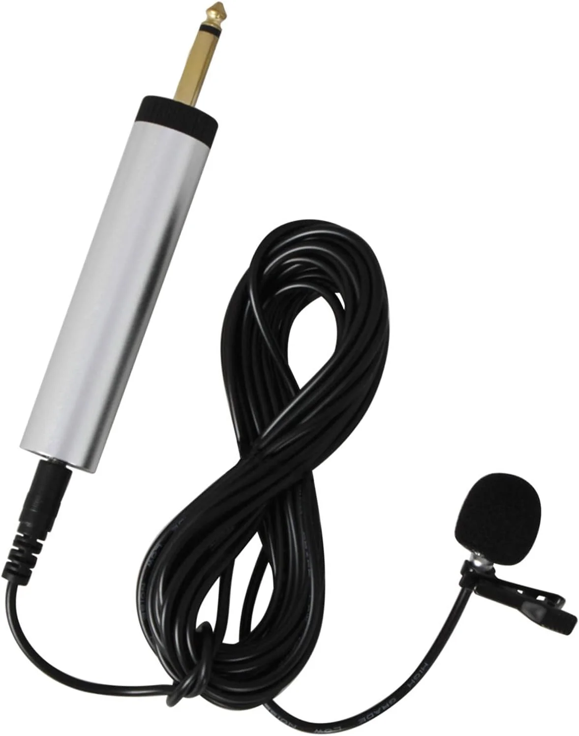 میکروفون سیم دار یقه ای، میکروفون پیکاپ ساز موسیقی سیمی قابل حمل برای گیتار ساکسیفون ترومپت ویولن پیانو