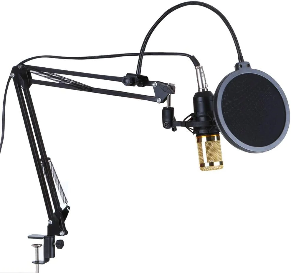 کیت میکروفون استودیویی کندانسور حرفه ای Labymos BM800 مناسب استریم زنده و پخش