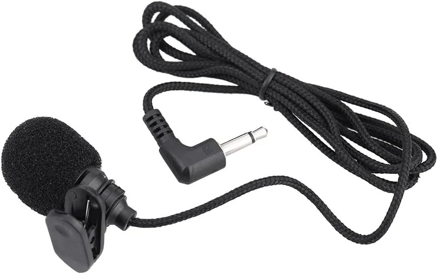 میکروفون کندانسور یقه ای گیره ای کوچک قابل حمل Labymos با پلاگ TS 3.5 میلی متری برای کامپیوتر، رایانه شخصی، آمپلی فایر صدای قابل حمل