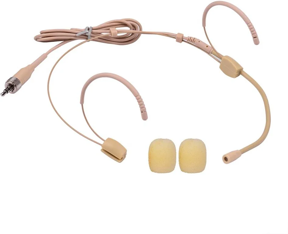 میکروفون خازنی هدست Labymos با فیش قفل‌شو 3.5 میلی‌متری سازگار با فرستنده بی‌سیم Sennheiser