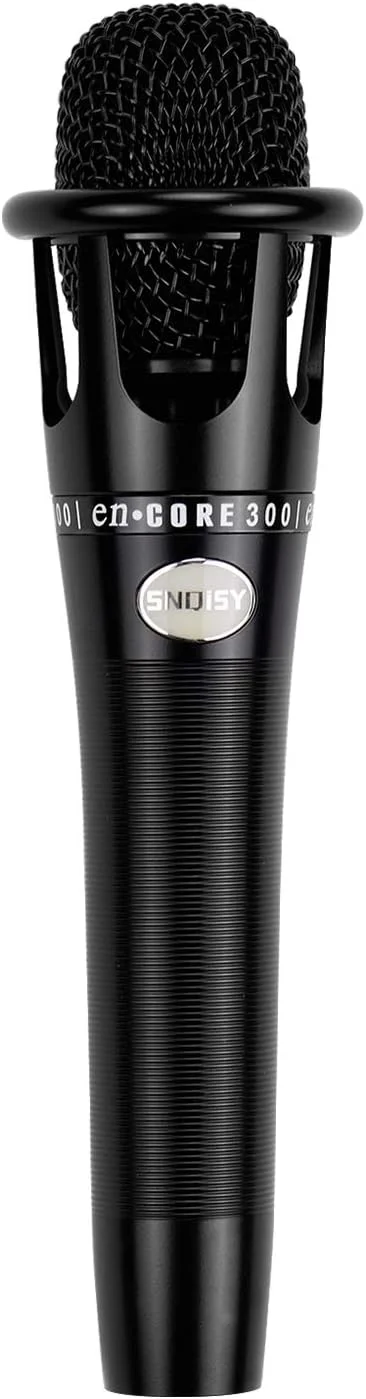 میکروفون کندانسور کاردیوئید لابیموس با ساختار فلزی، XLR 3 پین به TRS 3.5 میلی متری برای کارائوکه، آواز، استیج، پخش زنده و پادکست