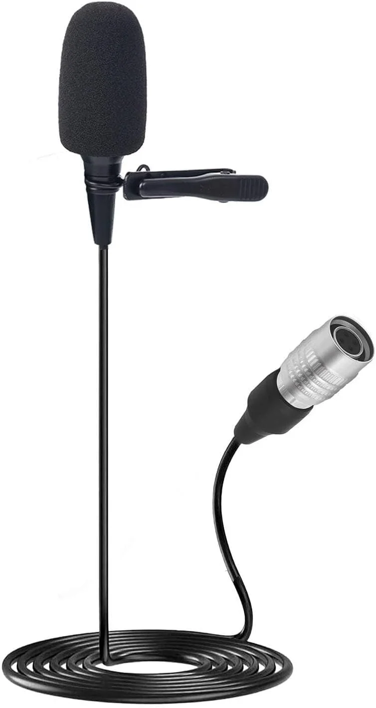 میکروفون یقه ای گیره دار - میکروفون خازنی کاردیوئید یقه ای سازگار با سیستم های بی سیم Audio Technica، ایده آل برای سخنرانی ها، بازیگران، تئاتر، پادکست ها