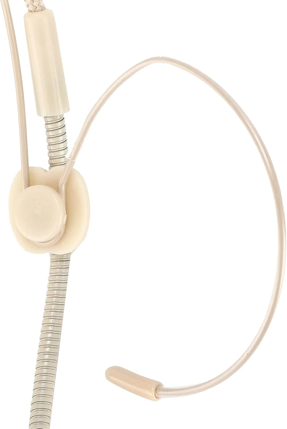 میکروفون سرگوشی Jectse با طراحی سبک و اثر پنهان‌سازی قوی، مناسب برای تفسیر و راهنما، رنگ بژ، شامل 1 عدد میکروفون و گیره ثابت