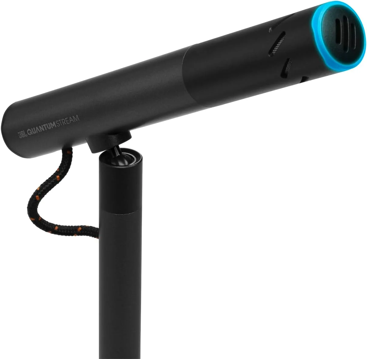 میکروفون تک کندانسور JBL Quantum Stream Talk برای استریم، ضبط و بازی بی نقص، دکمه قطع صدای تک لمسی، دکمه کنترل با قابلیت تنظیم آسان، ضربه گیر داخلی (مشکی)