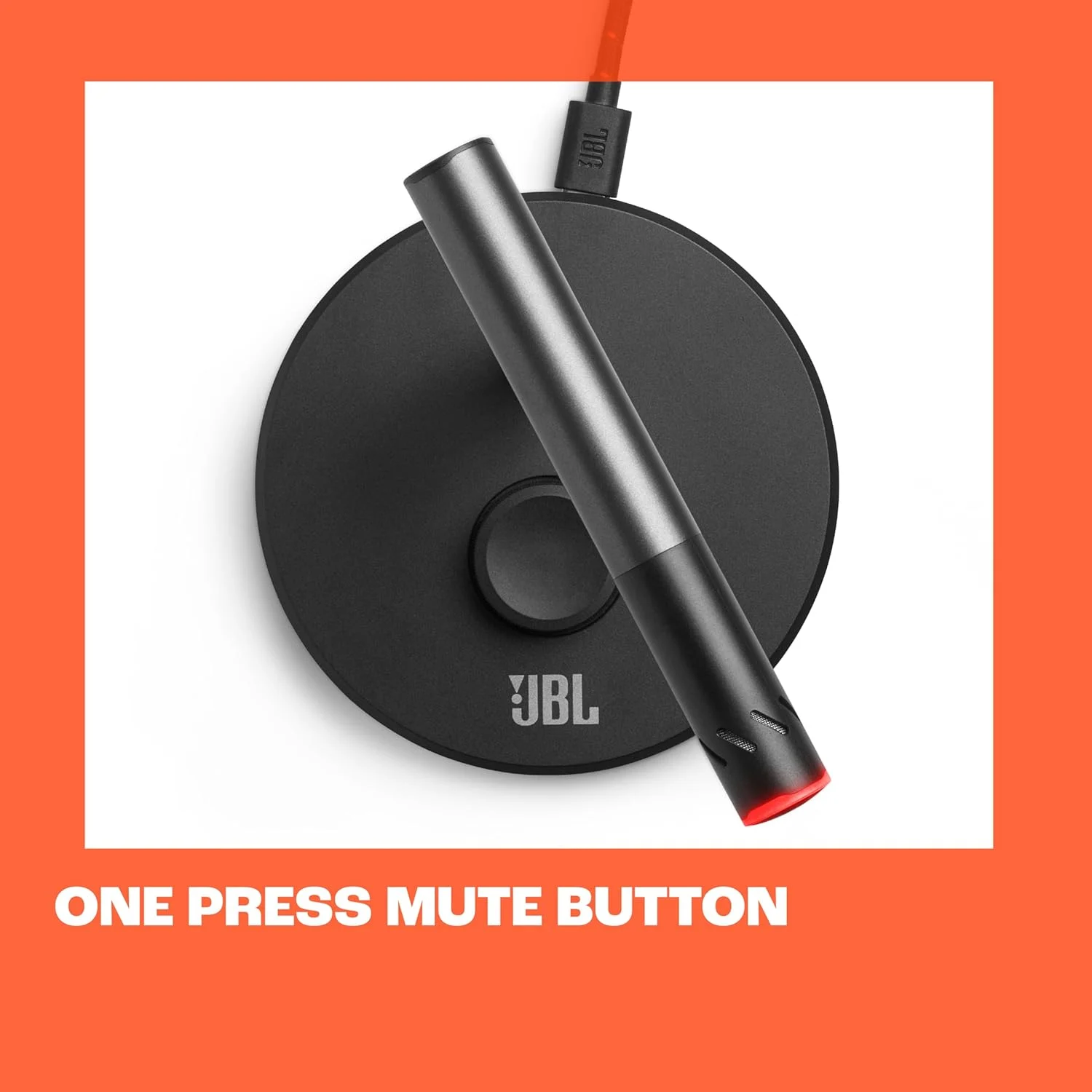 میکروفون تک کندانسور JBL Quantum Stream Talk برای استریم، ضبط و بازی بی نقص، دکمه قطع صدای تک لمسی، دکمه کنترل با قابلیت تنظیم آسان، ضربه گیر داخلی (مشکی)