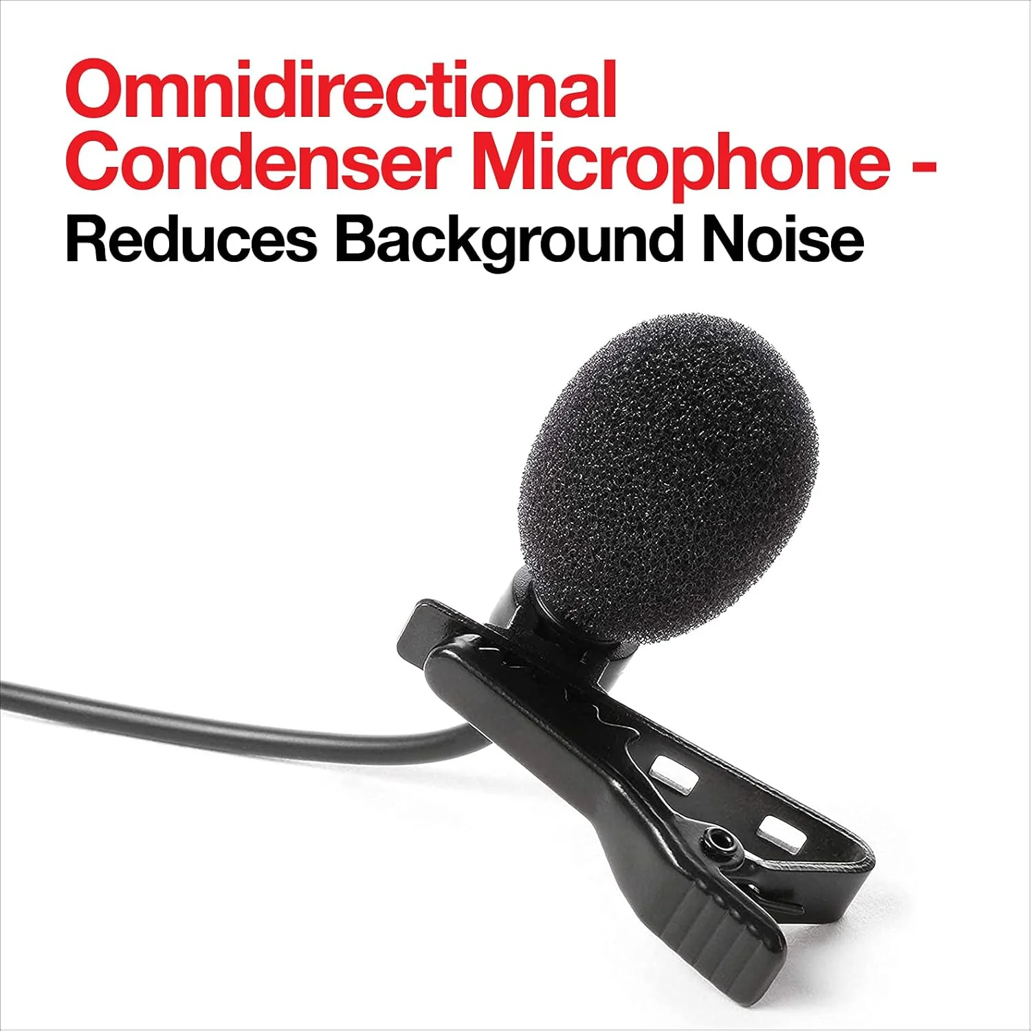 میکروفون یقه‌ای IK Multimedia Irig Mic Lav، میکروفون کندانسور یقه‌ای برای iOS و اندروید، مدل Ip-Irig-Miclav-In، سیمی