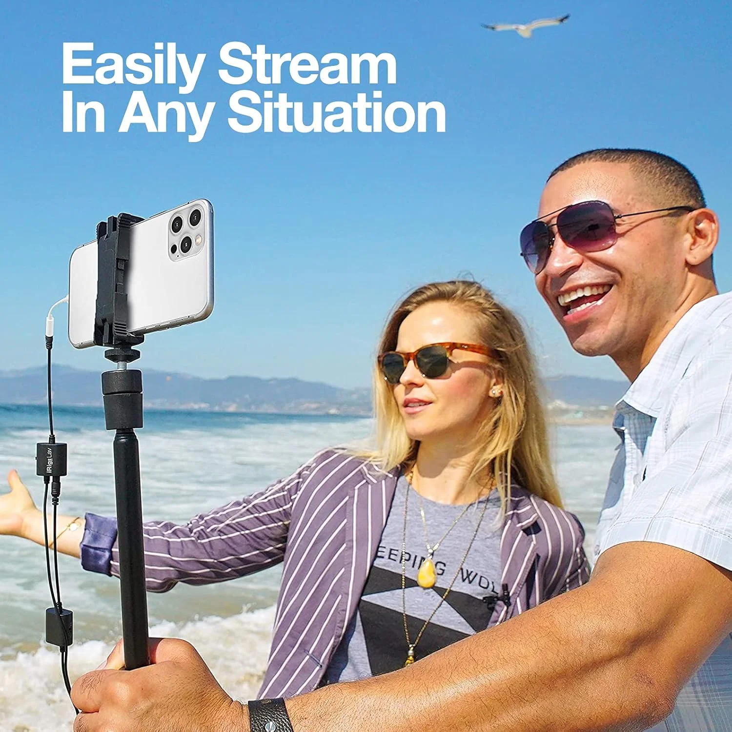 میکروفون یقه‌ای IK Multimedia Irig Mic Lav، میکروفون کندانسور یقه‌ای برای iOS و اندروید، مدل Ip-Irig-Miclav-In، سیمی