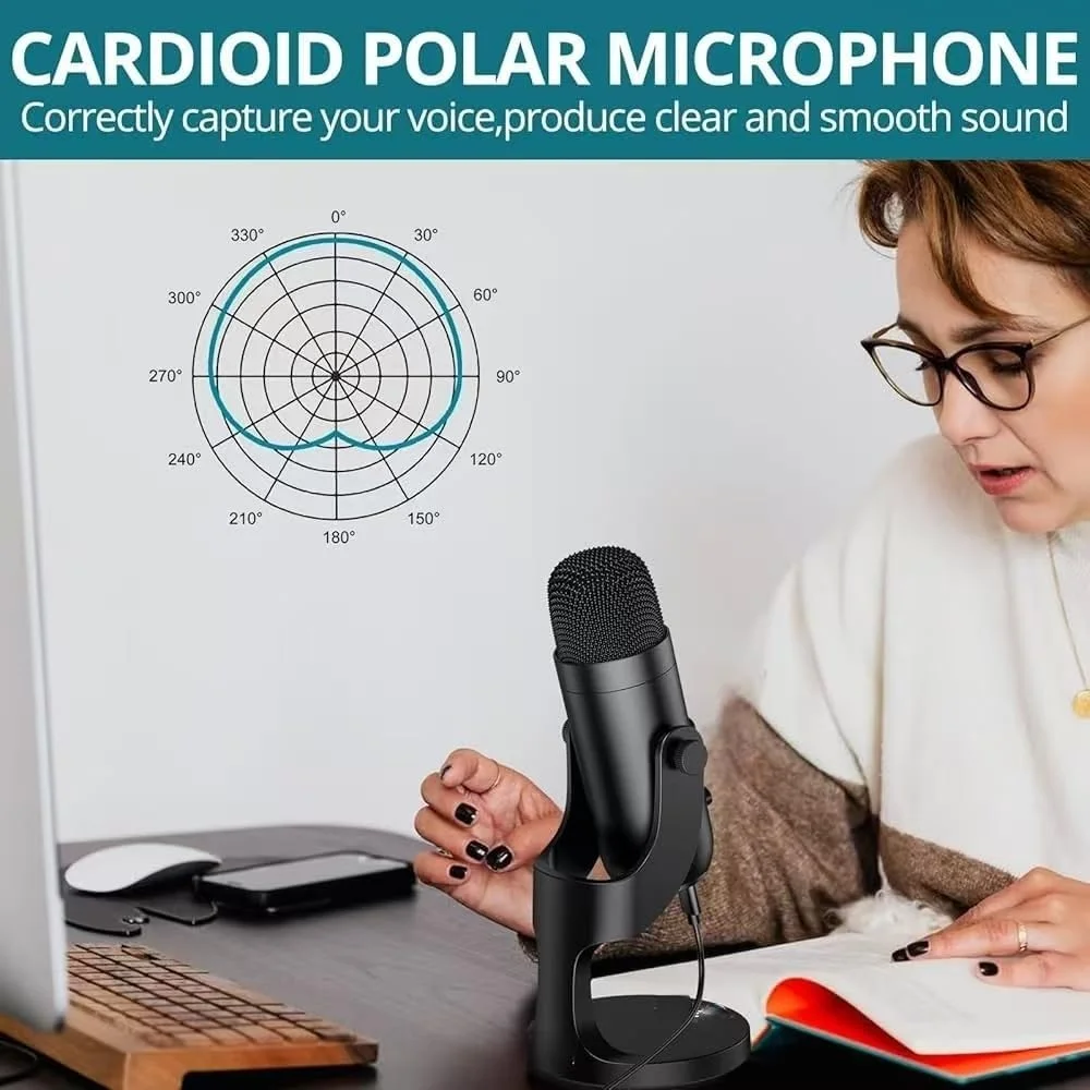 میکروفون دینامیک وکال با کیفیت بالا، میکروفون سیمی حرفه ای برای اجرای زنده (V2)