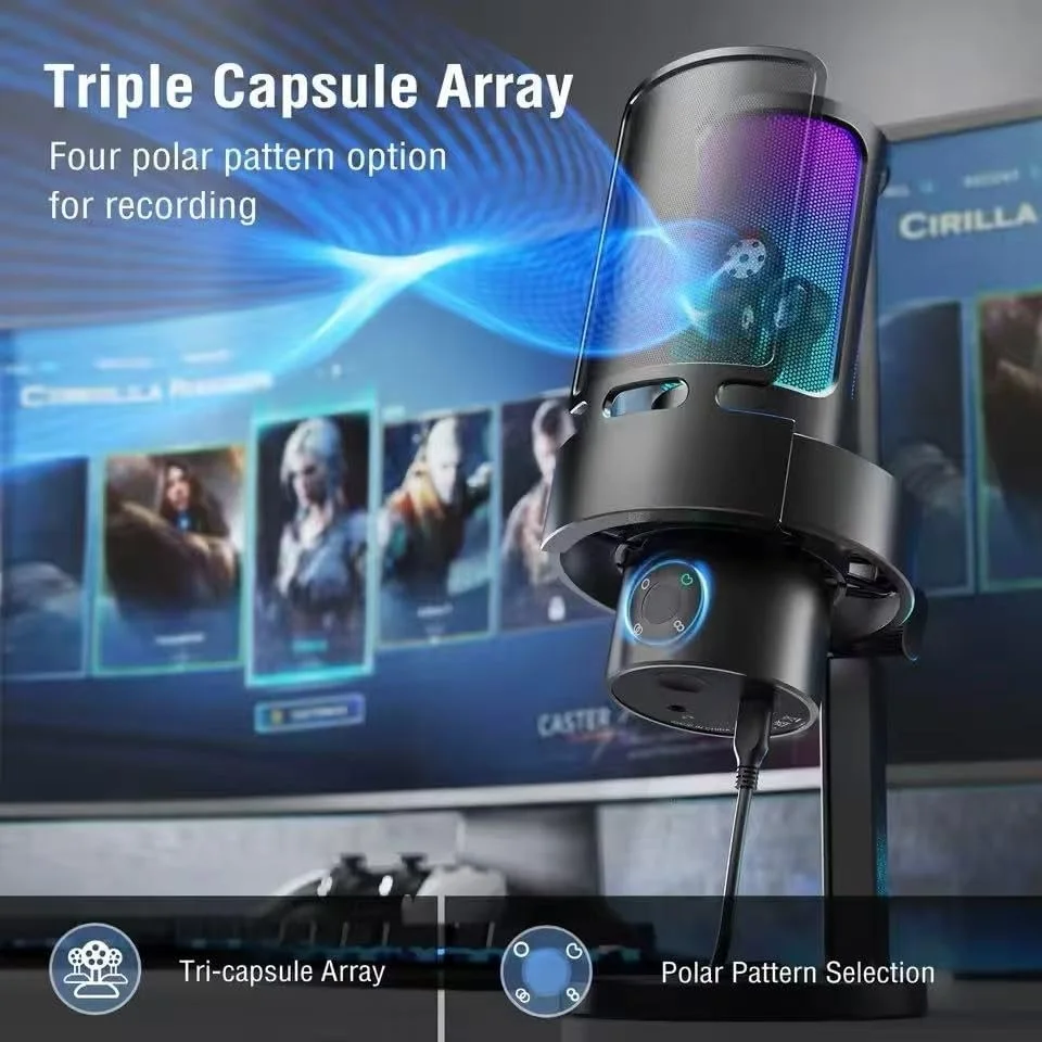 میکروفون داینامیک وکال با کیفیت بالا، میکروفون سیمی حرفه ای برای اجرای زنده (V1)