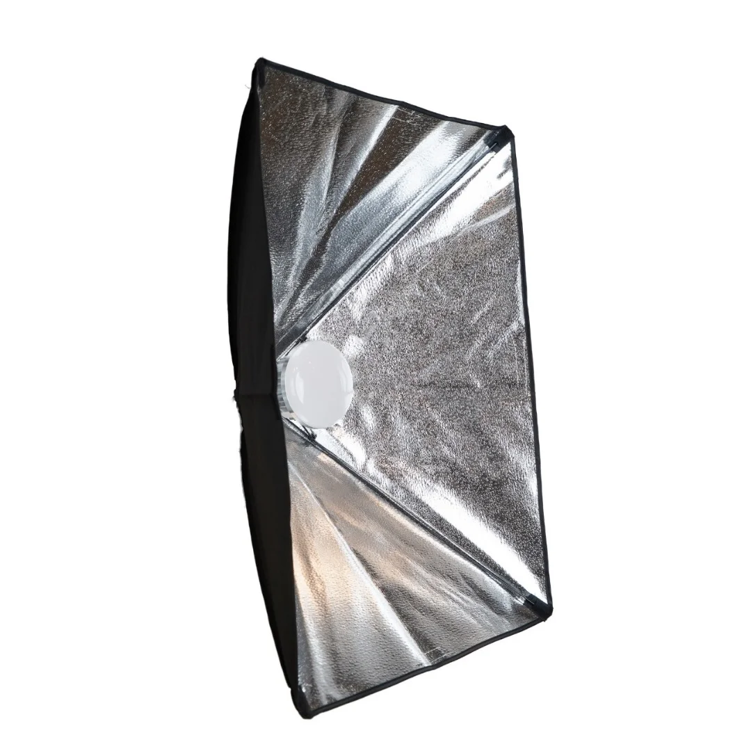 مجموعه نورپردازی استودیویی سافت باکس دوگانه به همراه دو شاخه لامپ