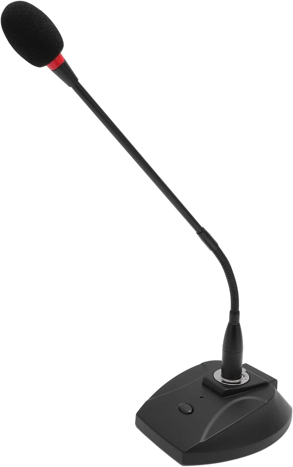 میکروفون کندانسر GOWENIC، میکروفون گردن غازی کاردیوئید با کانکتور XLR و پایه ضد لغزش برای سخنرانی ها، کنفرانس ها، جلسات ویدیویی