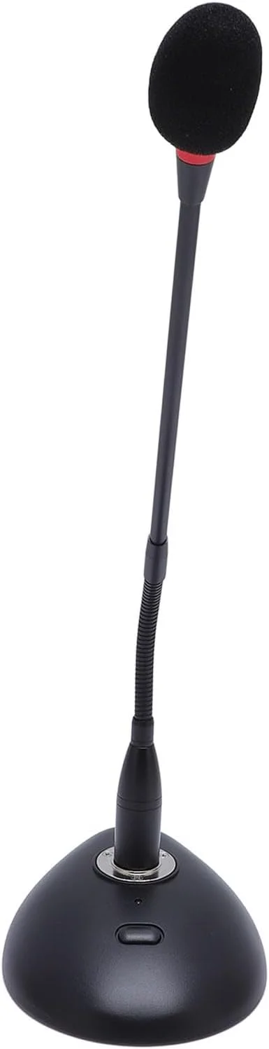 میکروفون کندانسور گردن غازی GOWENIC، صدای کاردیوئید حرفه ای برای سخنرانی ها، جنس ABS