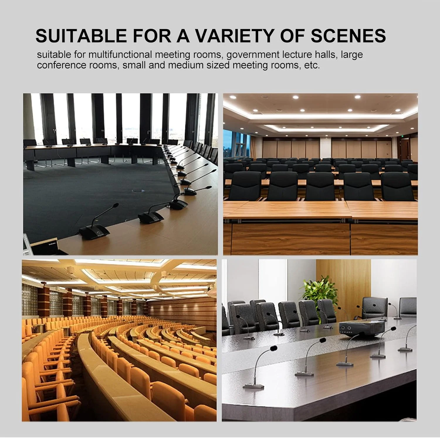 میکروفون گردن غازی، میکروفون کندانسور گردن غازی انعطاف پذیر 45 سانتی متری، میکروفون تریبونی با نشانگر روشن/خاموش برای کنفرانس ها و جلسات