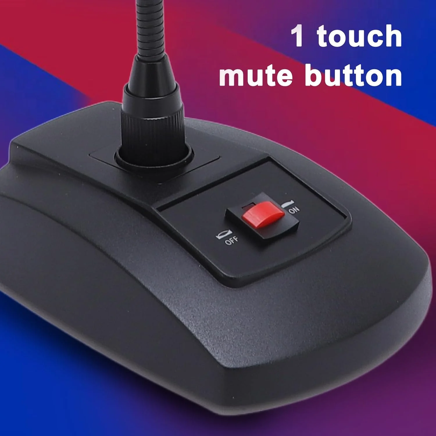 میکروفون کندانسور گردن غازی، میکروفون XLR رومیزی حرفه ای، کیفیت صدای چند منظوره برای سخنرانی، جلسه و کنفرانس