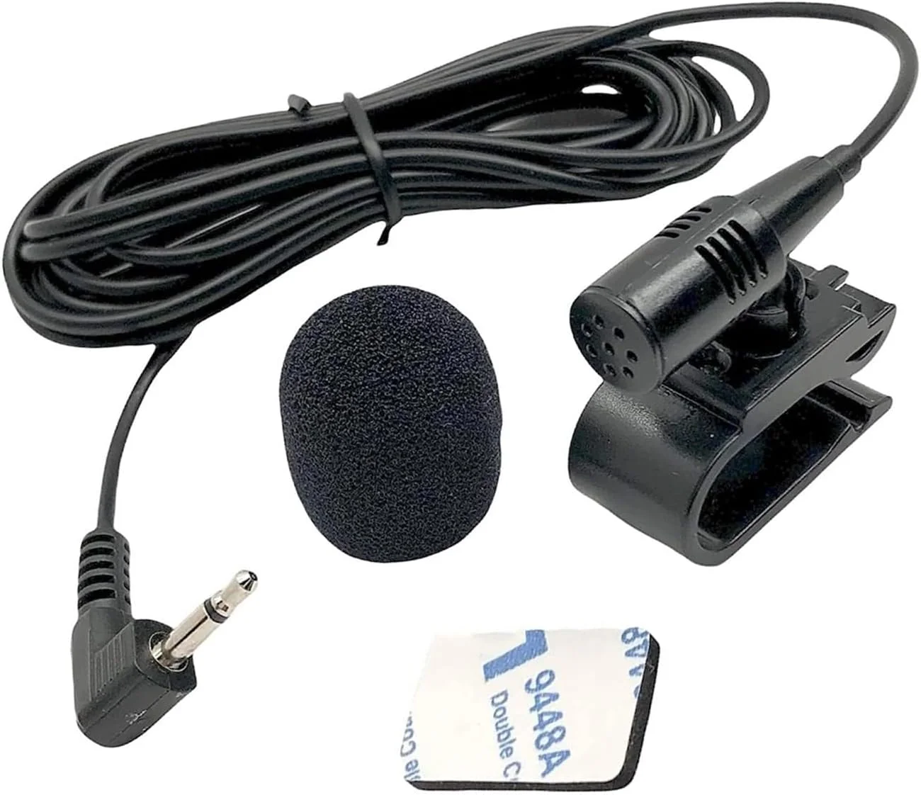 میکروفون 3.5 میلی‌متری Goodsby، میکروفون هندزفری جایگزین گیرنده استریو خودرو برای Kenwood DDX26BT DDX276BT DDX371 DDX374BT DDX376BT DDX393 DDX5707S DMX125BT DNX7180 DPX503BT KIV-BT901 KMM-BT328U