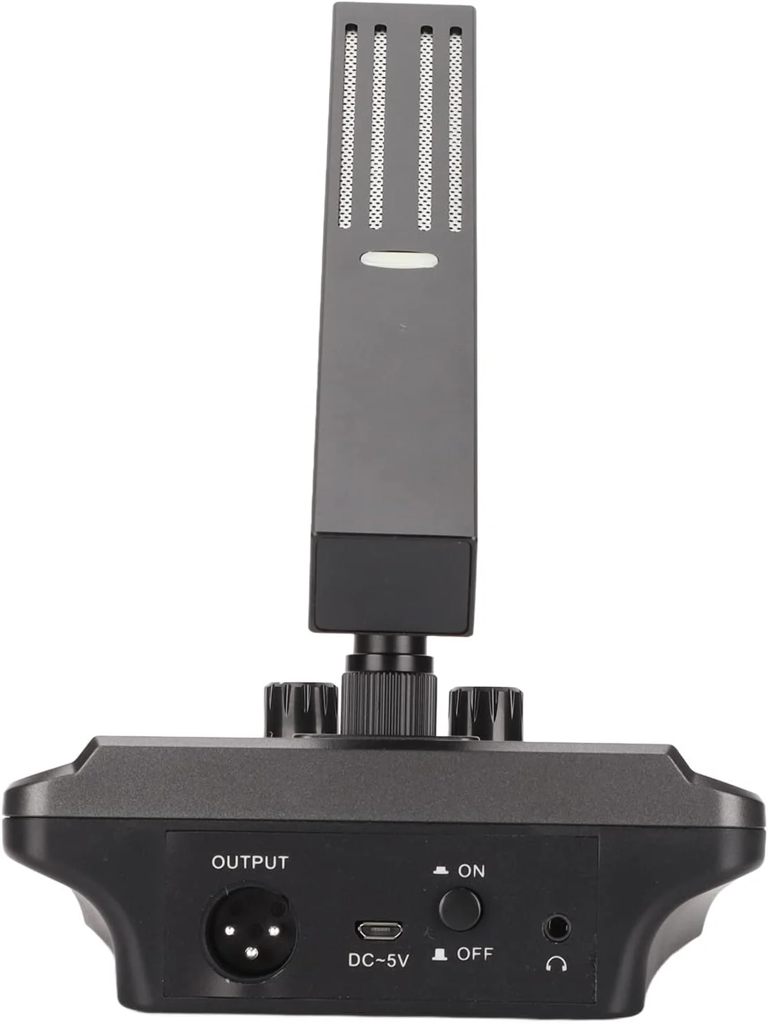 میکروفون کندانسور گردن غازی، سوئیچ خود قفل شونده مکانیکی با قابلیت تنظیم ریورب، میکروفون کندانسور کوچک رومیزی برای سخنرانی آنلاین و پخش