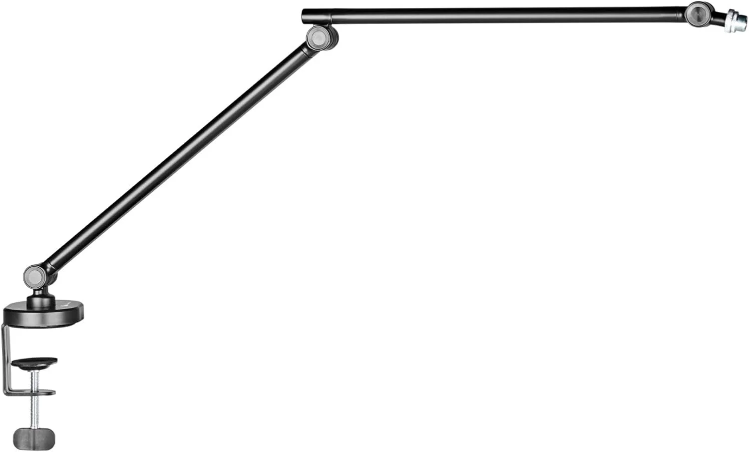 بازوی میکروفون محوری هسته – بازوی بوم قابل تنظیم با پایه گیره ای، آداپتور 3/8 و 5/8 اینچ، ساختار فولادی سنگین – مشکی