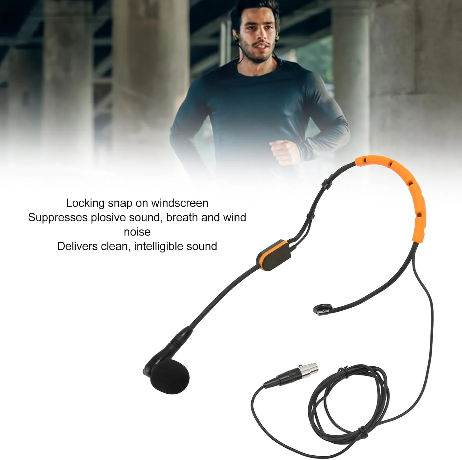 میکروفون خازنی هدست، میکروفون هدست، میکروفون خازنی هدست با ساختار آبگریز برای PGA31 SM31 SM35 (زرد)