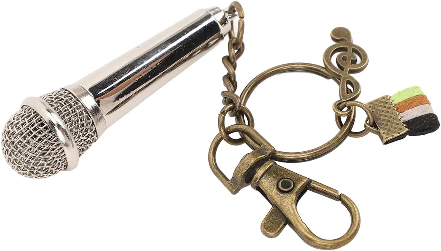 مدل مینیاتوری میکروفون تزئینی، مدل دقیق ساز موسیقی برای قفسه نمایش میز، تزئین میکروفون واقعی برای دوستداران موسیقی و کلکسیونرها