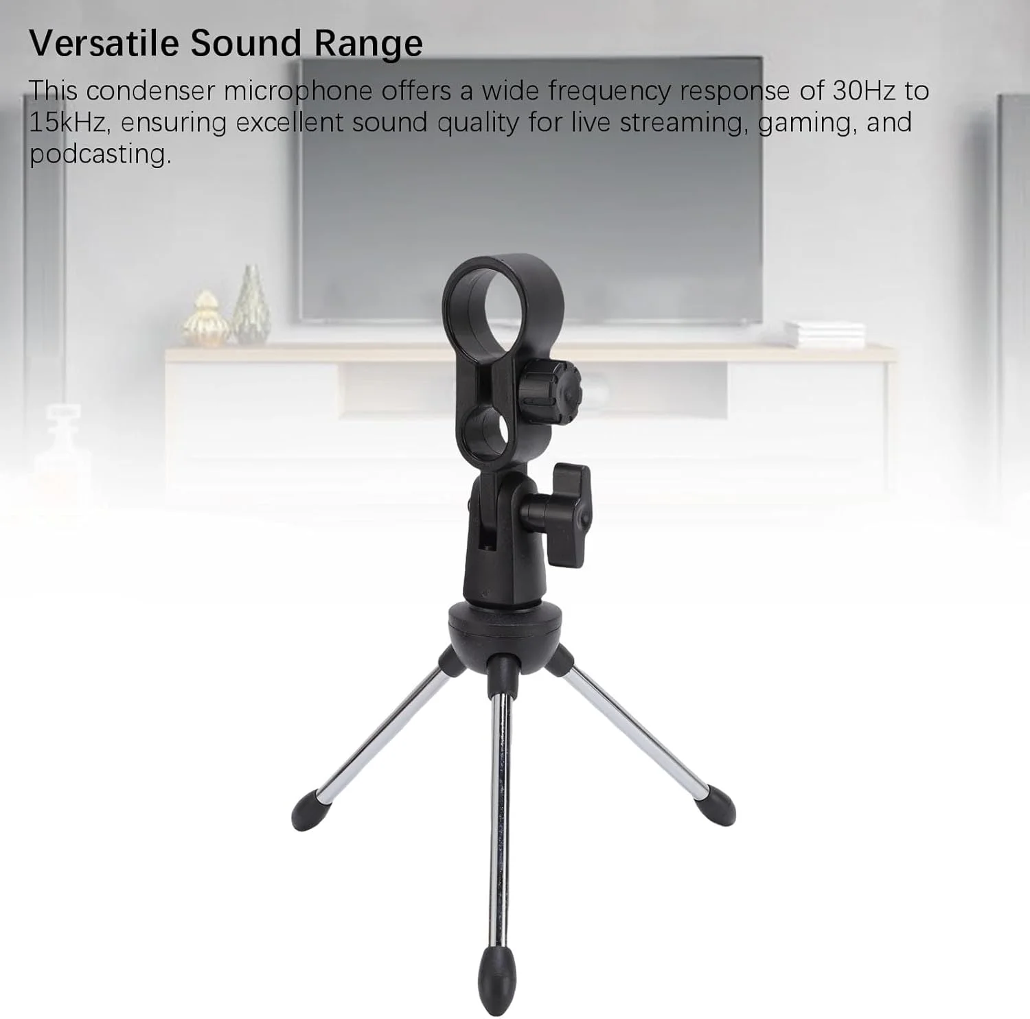 میکروفون گیمینگ حرفه ای Fabater با نور RGB - میکروفون کاندنسر USB برای استریم، پادکست و ضبط صدا در کامپیوتر، عملکرد بی صدا سریع برای گیمرها