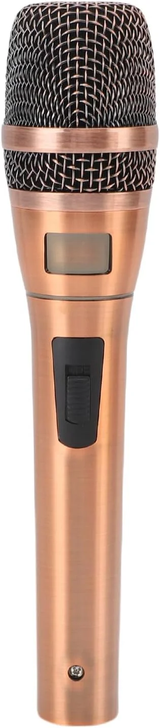 میکروفون داینامیک Fabater با الگوی دریافت صدای عالی برای استیج و خوانندگی در منزل، میکروفون سیم‌پیچ متحرک قوی برای بازتولید صدای واضح، رنگ مشکی