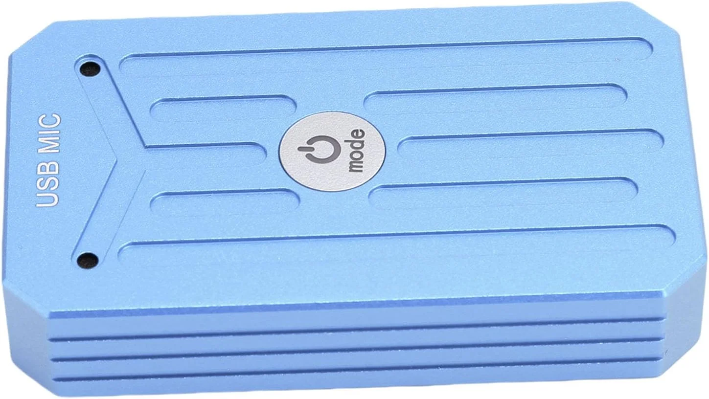 میکروفون USB همه کاره 360 درجه Fabater با قابلیت حذف نویز برای فواصل طولانی (آبی تیره)