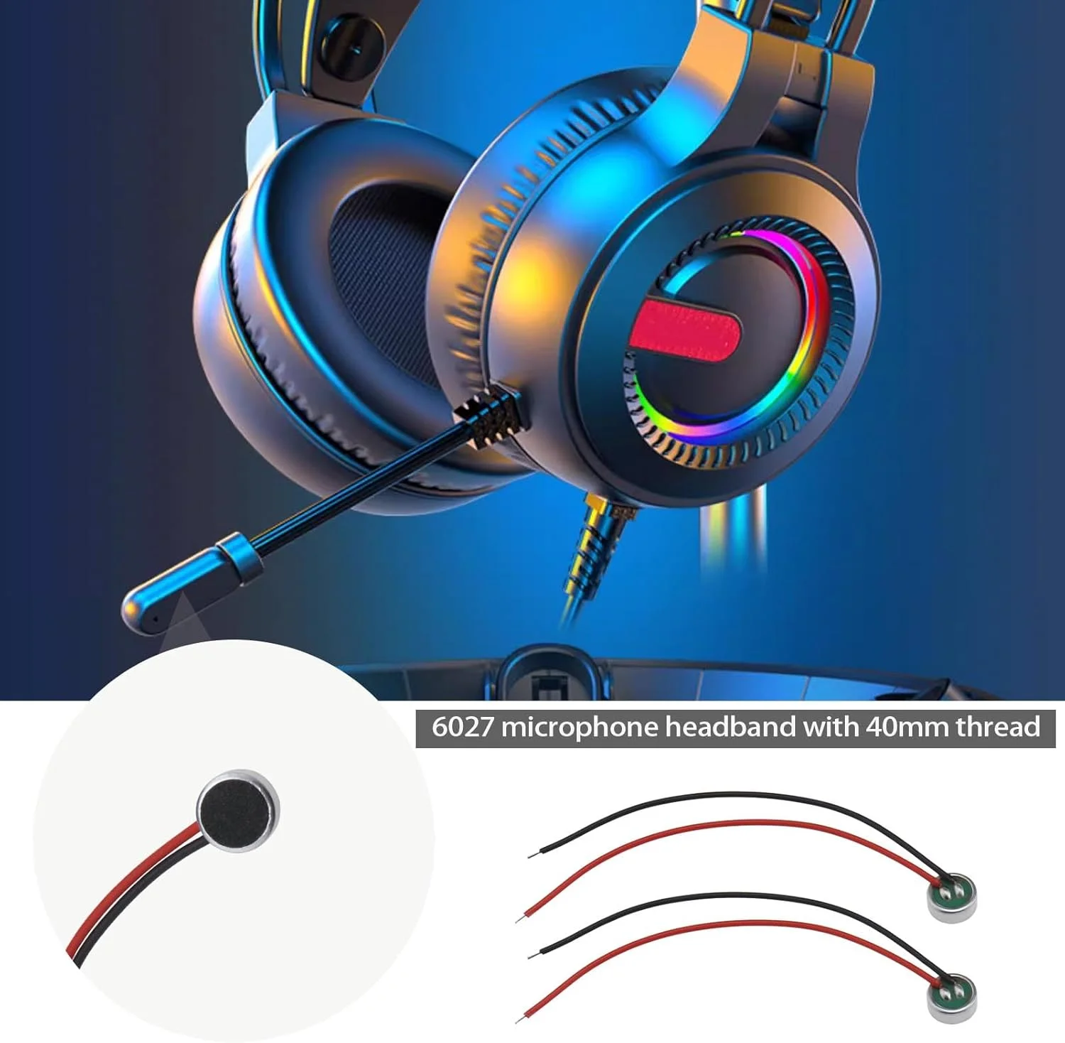 میکروفون کندانسور الکترت EMSea مدل 6027 با کابل، 6 * 2.7 میلی متر، حذف نویز، مناسب برای تلفن، MP3، MP4، لپ تاپ، دوربین دیجیتال، اینترکام و مانیتور - بسته 10 عددی