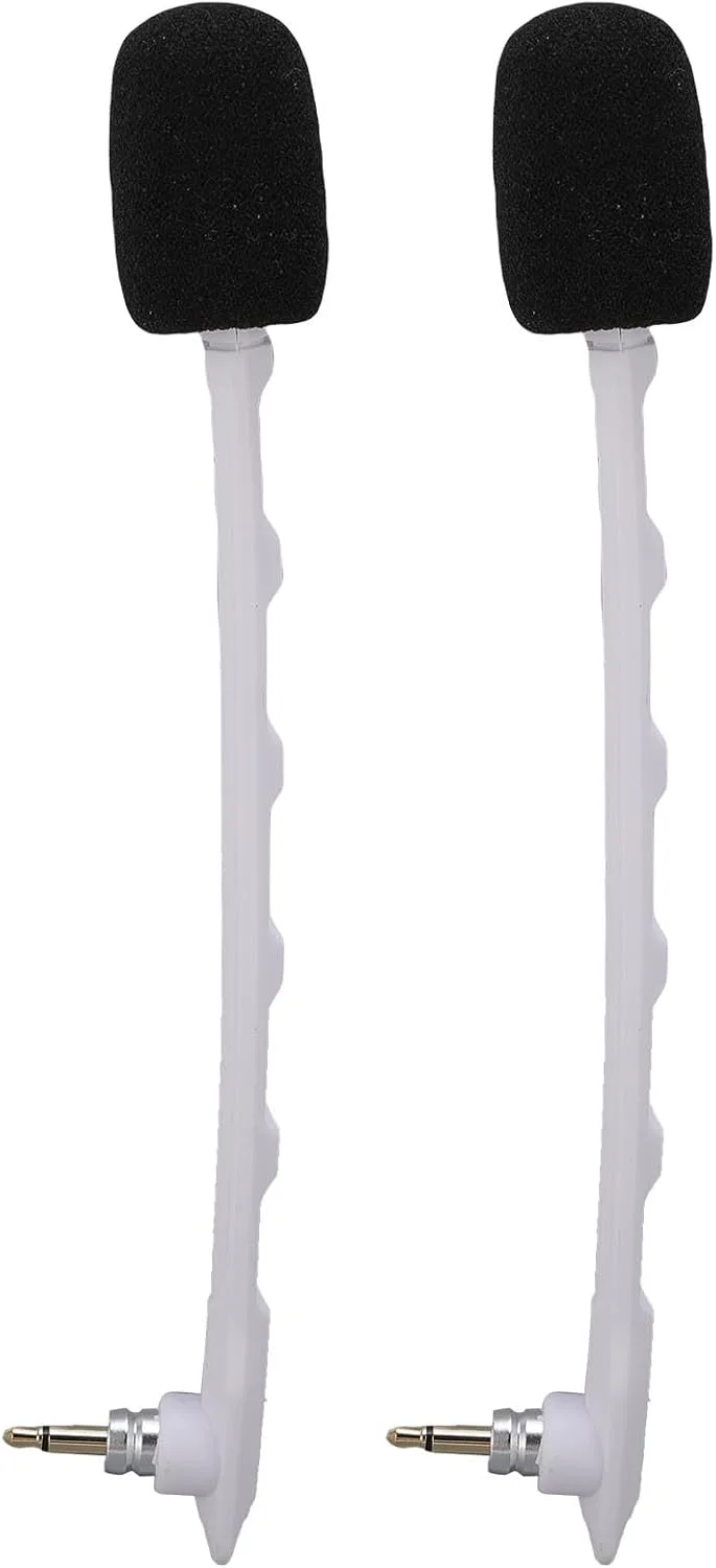 میکروفون جایگزین Elprico برای هدست گیمینگ TR، هدست های گیمینگ کامپیوتر PC، میکروفون کاهنده نویز جداشدنی 3.5 میلی متری (سفید)