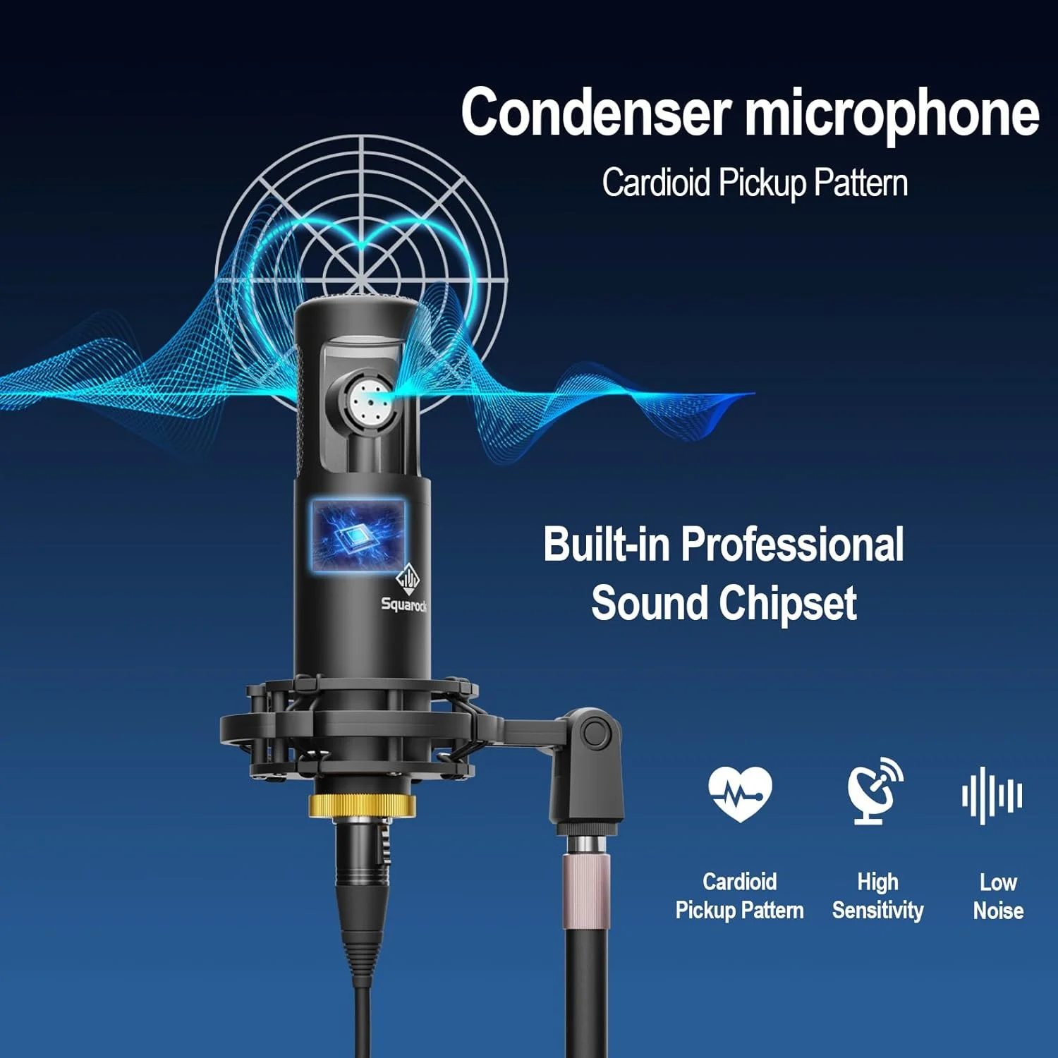 بسته تجهیزات پادکست برای 2 نفر با میکروفون های کاندنسر دوگانه XLR-3.5 به همراه فیلتر پاپ میکروفون، تجهیزات صوتی برای پخش زنده/ ضبط، بازی آنلاین برای تلفن/ لپ تاپ/ رابط صوتی کامپیوتر M100