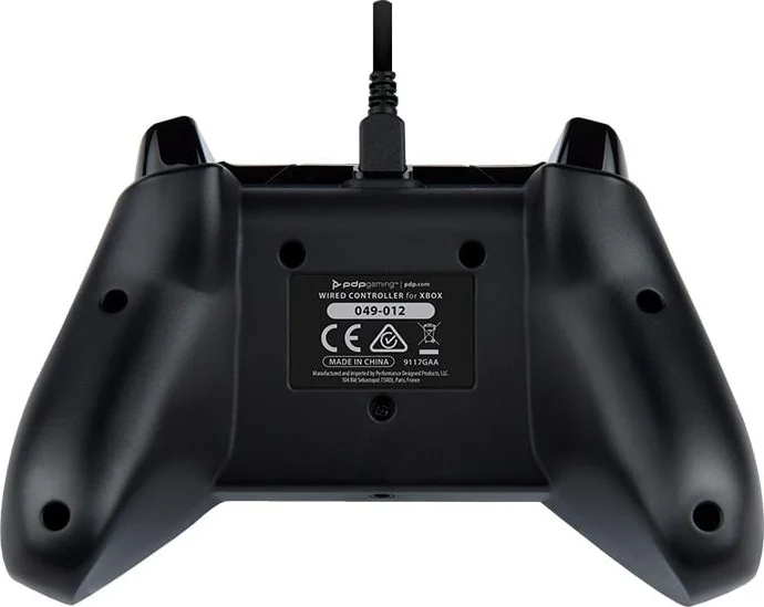 دسته بازی سیمی ایکس باکس سری X/S و ایکس باکس وان PDP، دارای کنترل های داخلی، جک صوتی 3.5 میلی متری، کابل جداشدنی 2.4 متری، سازگار با برنامه رایگان PDP Control Hub، آبی استتاری | 049-012-EU-CMBL