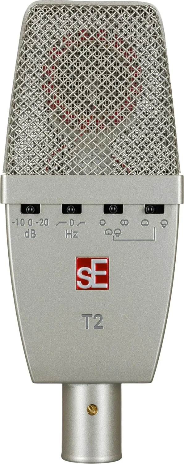 میکروفون کندانسور دیافراگم بزرگ چند الگویی sE Electronics T2 میکروفون کندانسور دیافراگم بزرگ چند الگویی sE Electronics T2