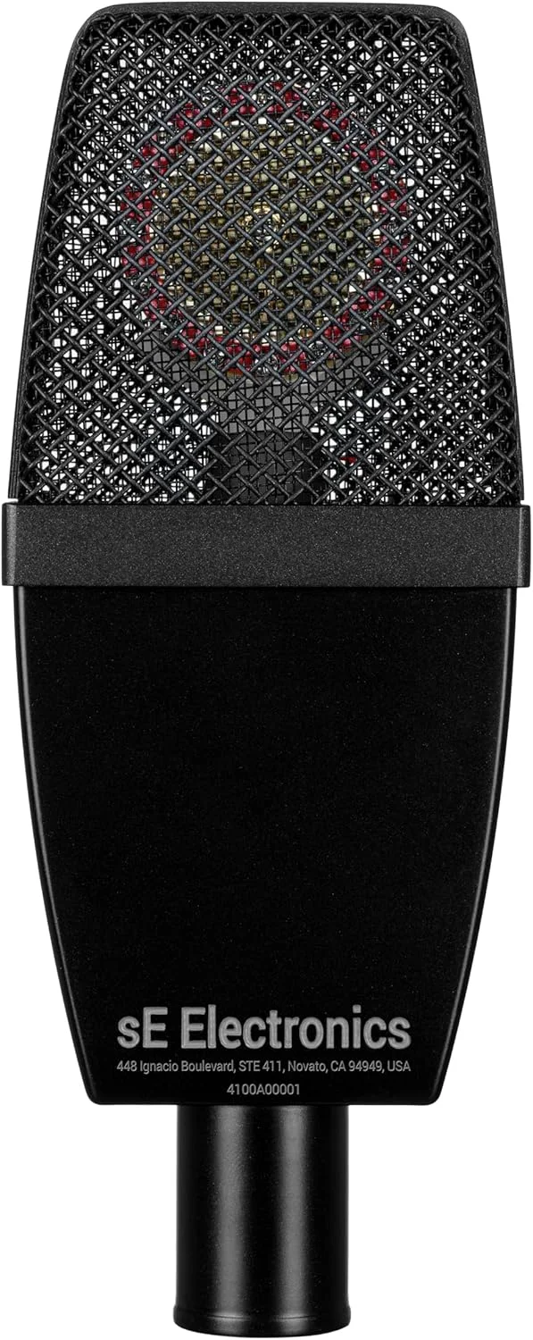 میکروفون کاندنسر کاردیود دیافراگم بزرگ وینتج اس ای الکترونیکس SE4100 به همراه لرزه گیر