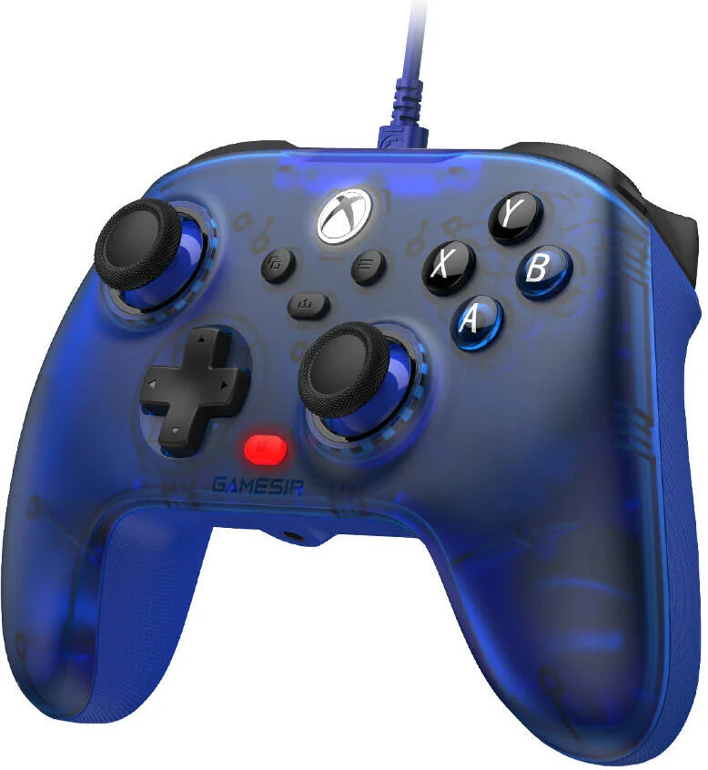 دسته بازی سیمی GameSir T7 XBOX، جوی استیک و تریگرهای آنالوگ GameSir Hall Effect، جک هدفون 3.5 میلی متری، برای XBOX Series X|S و One X|S، Steam و Windows 10/11، آبی یاقوتی | T7-BL