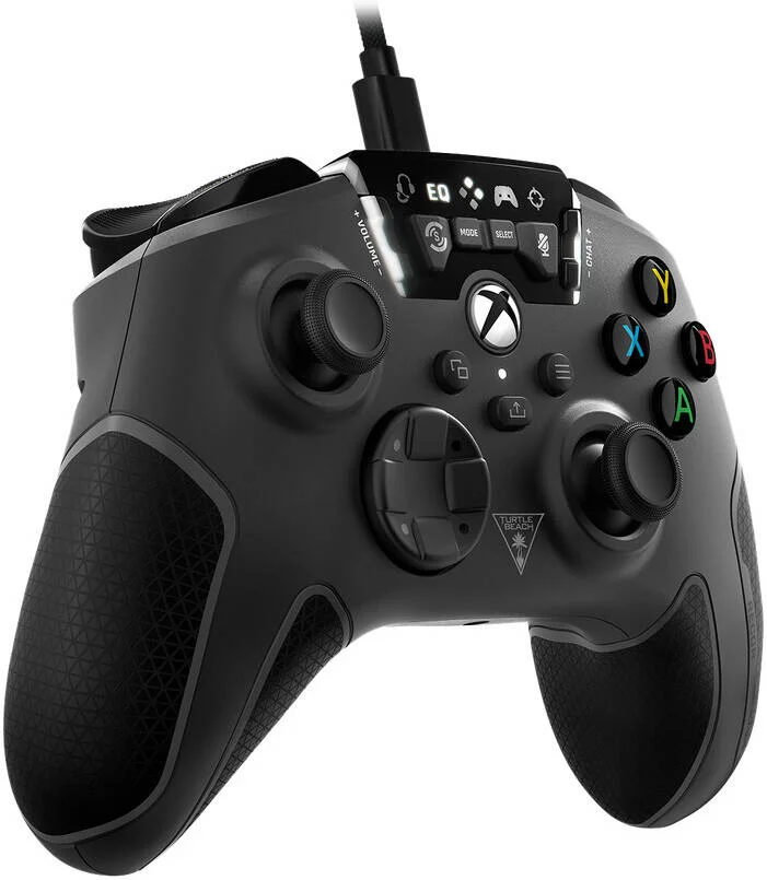 کنترلر Turtle Beach Recon، حالت Pro-Aim Focus، موتورهای Dual Rumble، 2 دکمه اکشن سریع قابل تنظیم، بازخورد لرزشی فراگیر، کابل Type-C جداشدنی 3 متری، پورت صوتی 3.5 میلی متری، مشکی | 59797