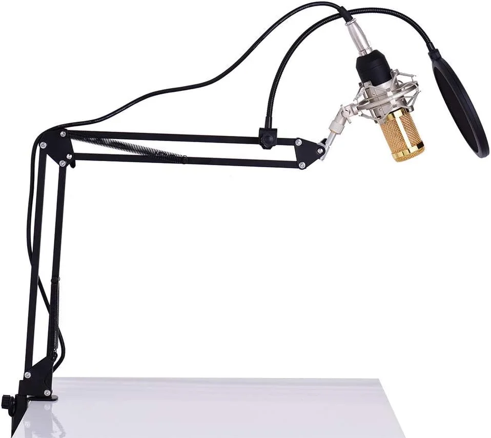 میکروفون استودیویی حرفه ای برای ضبط و پخش صدا به همراه کیت کامل