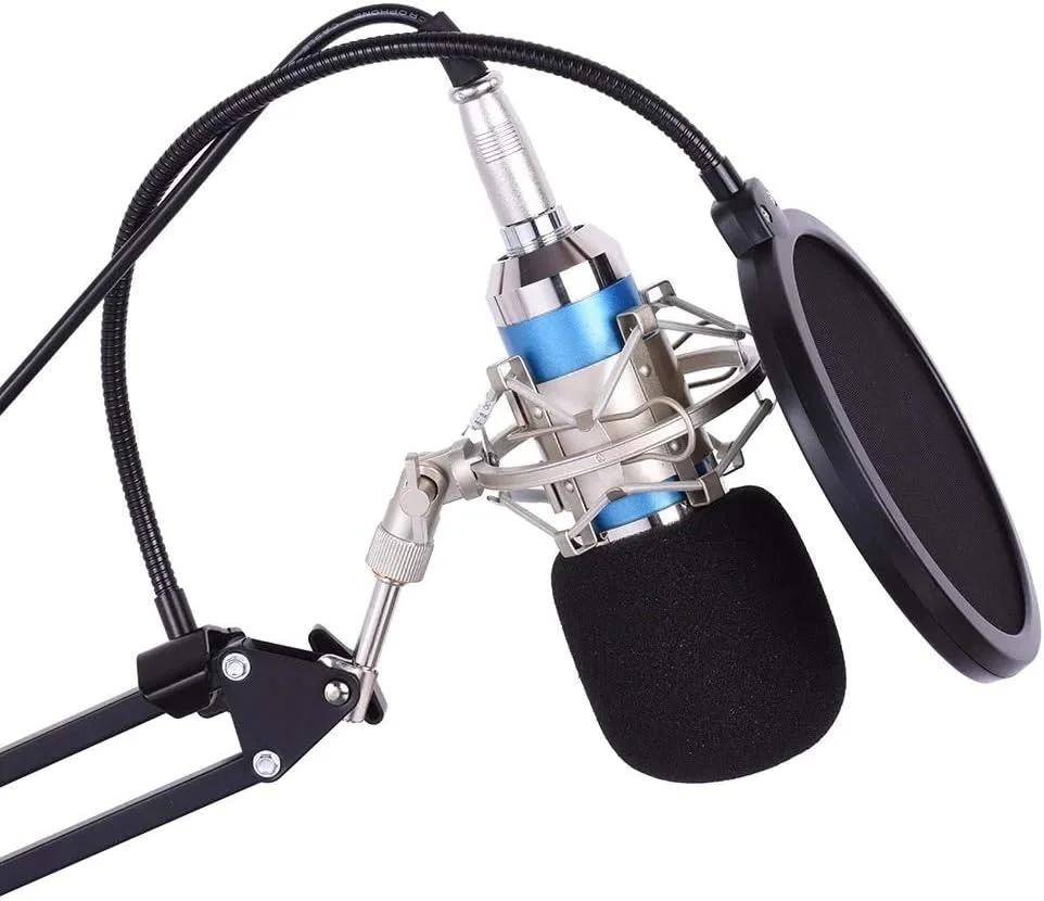 میکروفون استودیویی حرفه ای برای ضبط و پخش صدا به همراه کیت کامل میکروفون استودیویی حرفه ای برای ضبط و پخش صدا به همراه کیت کامل